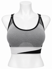 Body Girl Two-Tone Mesh Sports Bra