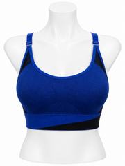 Body Girl Two-Tone Mesh Sports Bra