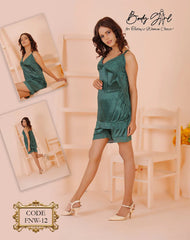 Body Girl 2-Pieces Short Cami Set Nightwear For Girls & Women Free Size