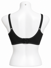 seamless Bra – Free Size | Black with White Stitch