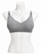 Ribbed Seamless Bra – Free Size | Grey