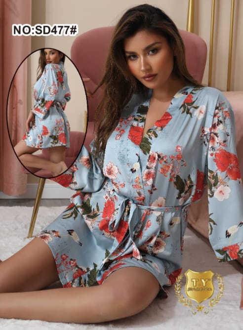 Body Girls New Women Spring Summer Sexy Silk Satin Sleep Suit Cute Nightwear Home Clothes Sleepwear