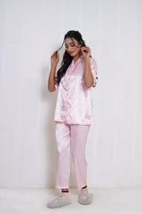 Body Girl Light Pink 2-Piece Pajama Set - Comfortable & Soft Sleepwear for Women