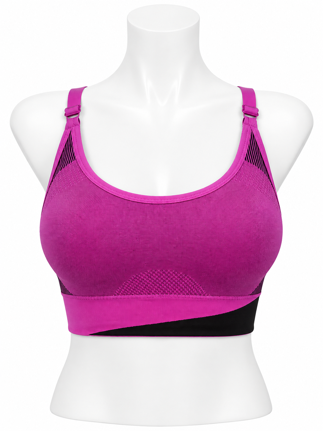 Body Girl Two-Tone Mesh Sports Bra
