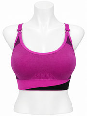 Body Girl Two-Tone Mesh Sports Bra