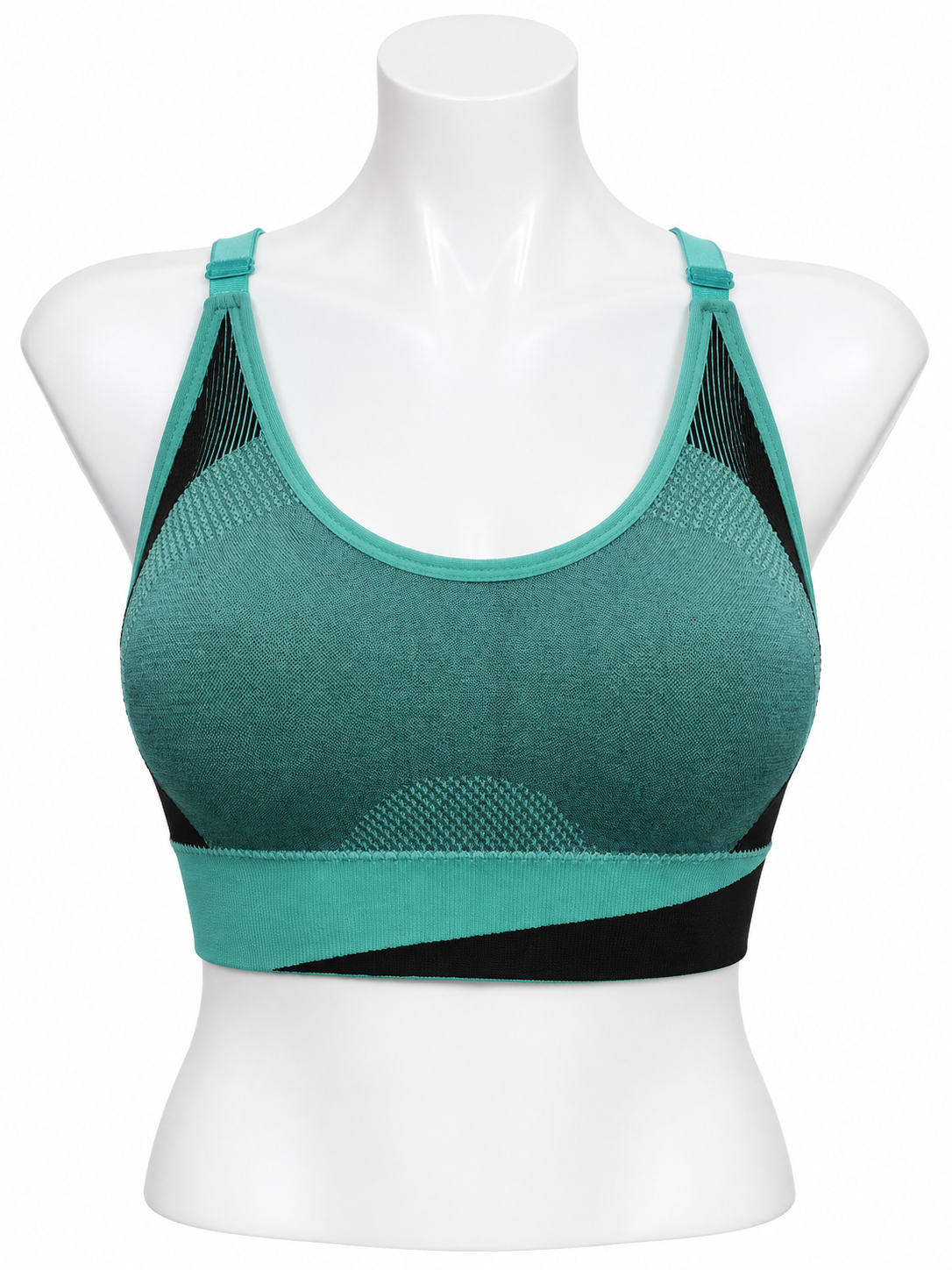 Body Girl Two-Tone Mesh Sports Bra