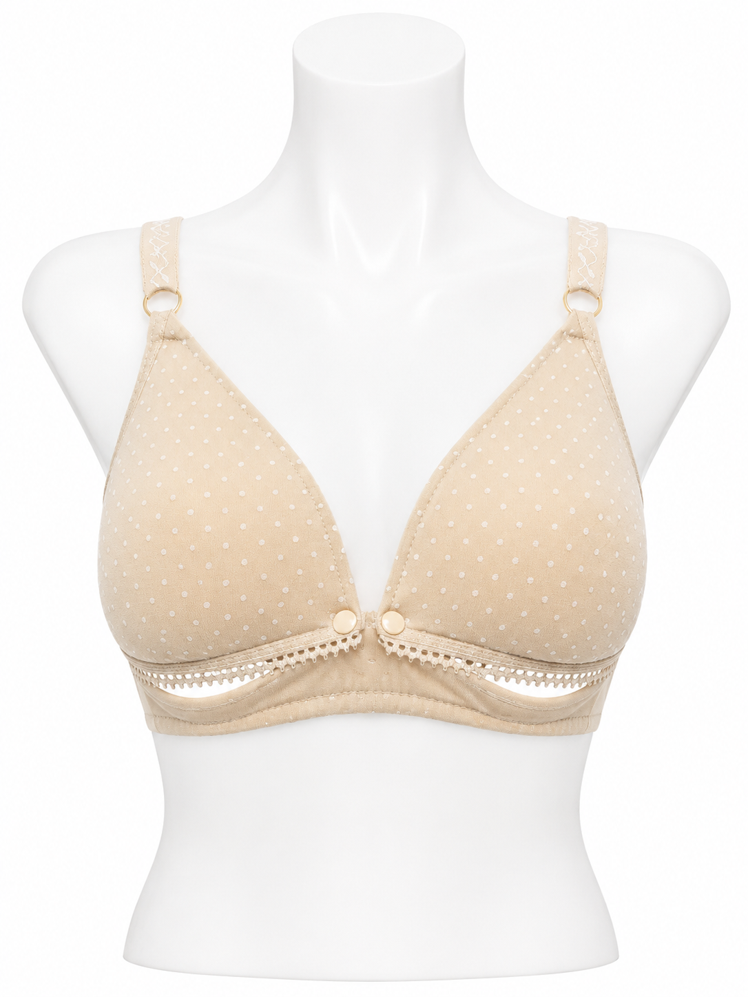 Body Girl Polka Dot Front-Open Bra