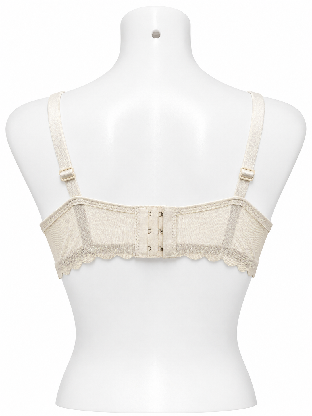 Body Girl Front-Open Bra with Scallop Lace