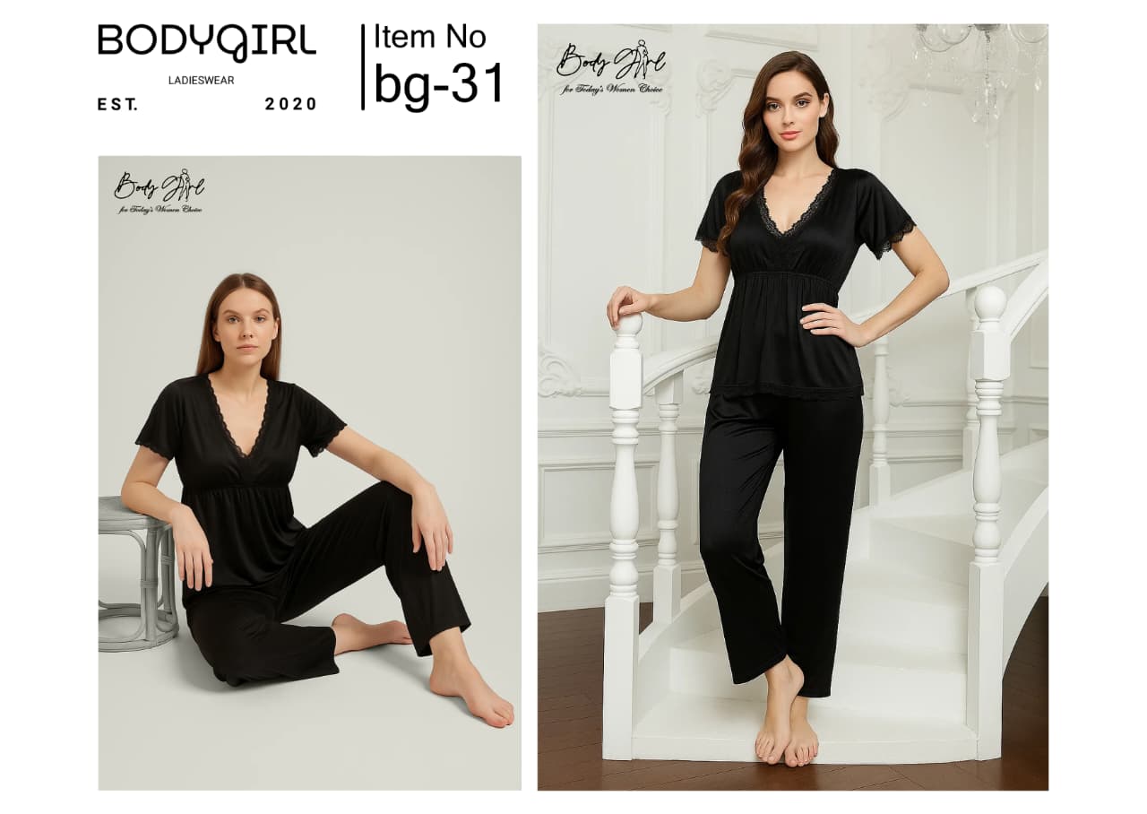  Silk Nightwear Set - 2 Piece Luxury Empire Waist Pajama Set