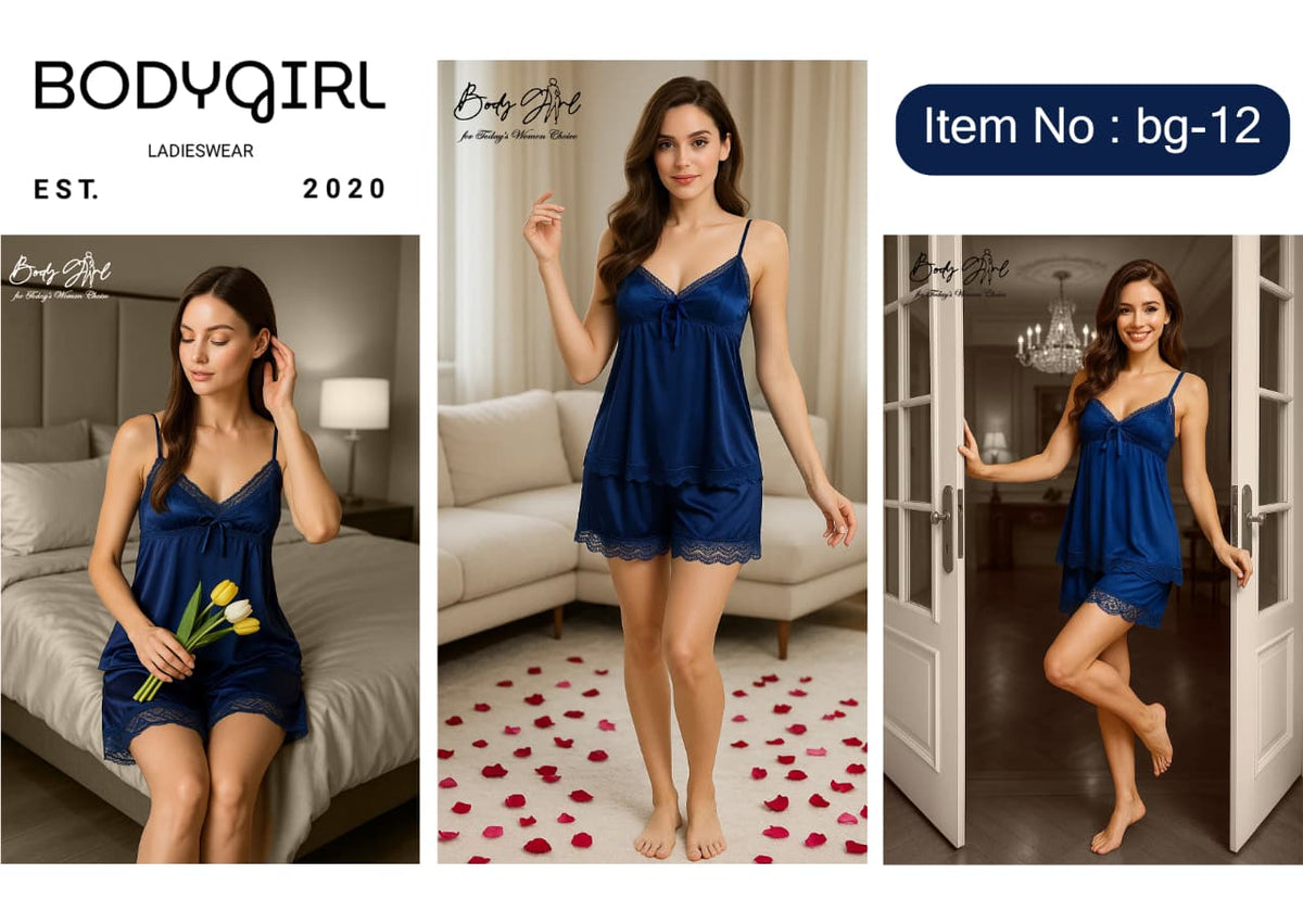  Silk Nightdress - Luxury Lace Trim Slip Dress for Women 