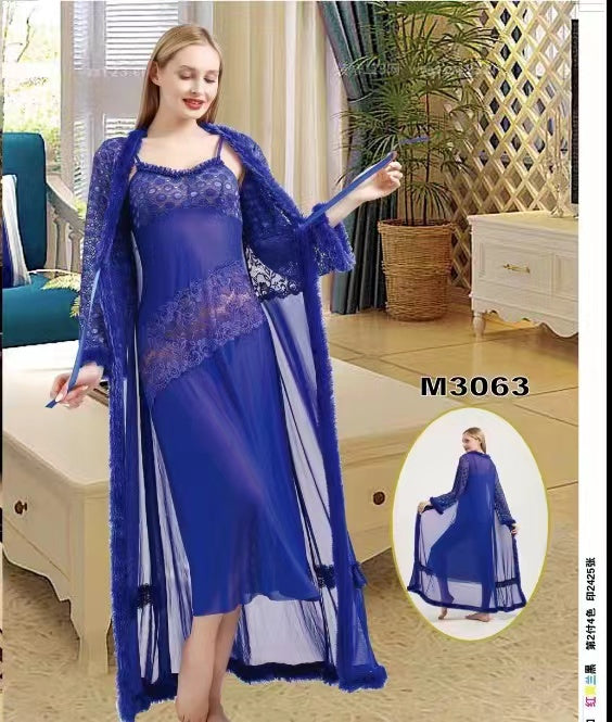 Body Girl 2-Pieces Bridal Nightwear Nighty & Gown For Girls & Women Free Size