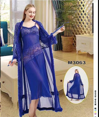 Body Girl 2-Pieces Bridal Nightwear Nighty & Gown For Girls & Women Free Size