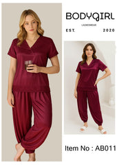 Emerald Silk Nightwear Set - 2 Piece